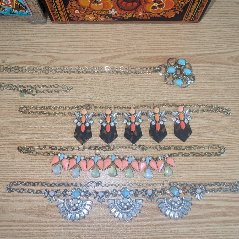 J Crew lot necklaces